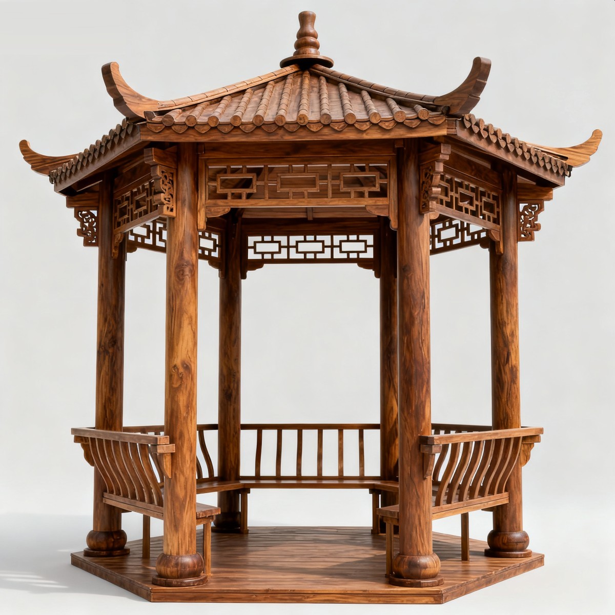 北京中式风格防腐木凉亭,实木凉亭,木亭